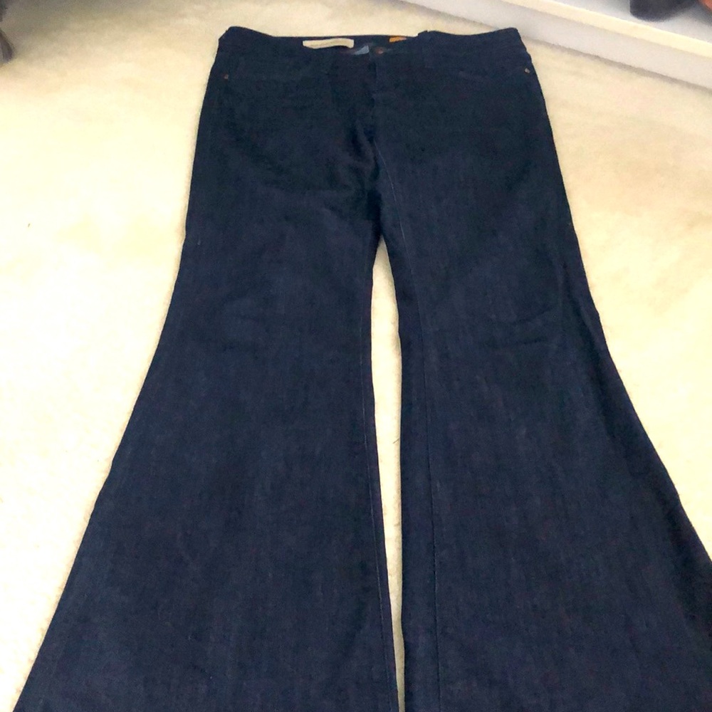 Pilcro dark bell boot-cut flare jeans